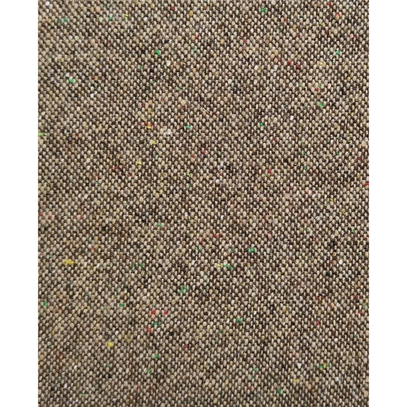 Authentic Donegal Irish Tweed - Croaghgorm Brown and Caramel Barleycorn Wool Fabric