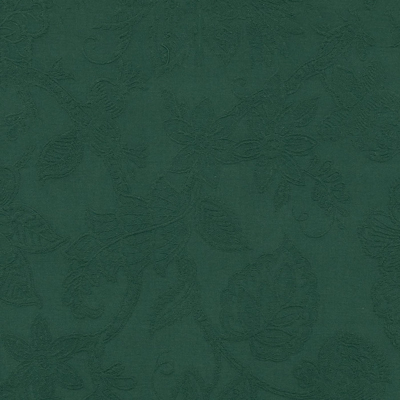 Burghley Floral Cotton Damask Jade