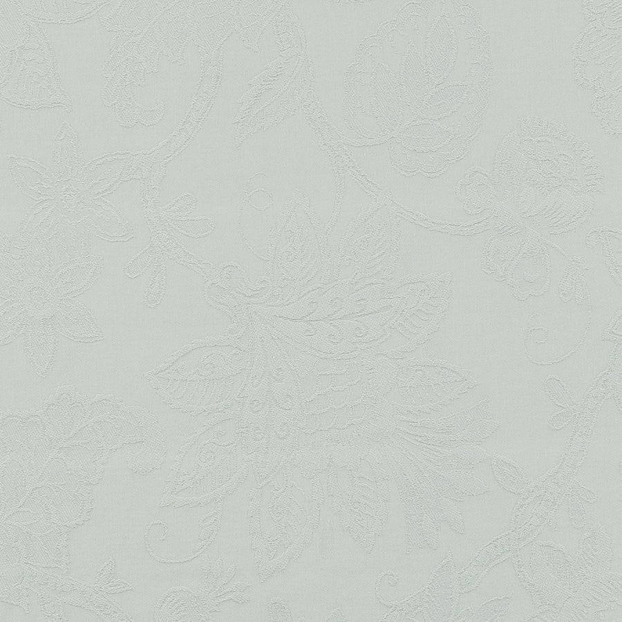 Burghley Floral Cotton Damask Seafoam