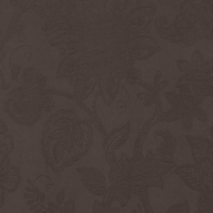 Burghley Floral Cotton Damask Truffle