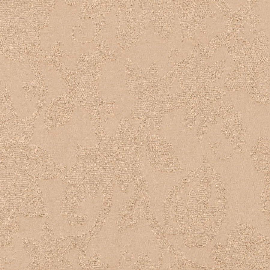 Burghley Floral Cotton Damask Wheat
