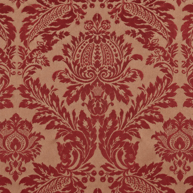 Raphael Damasks Classic Ogee Red and Gold Extra Large Scale
