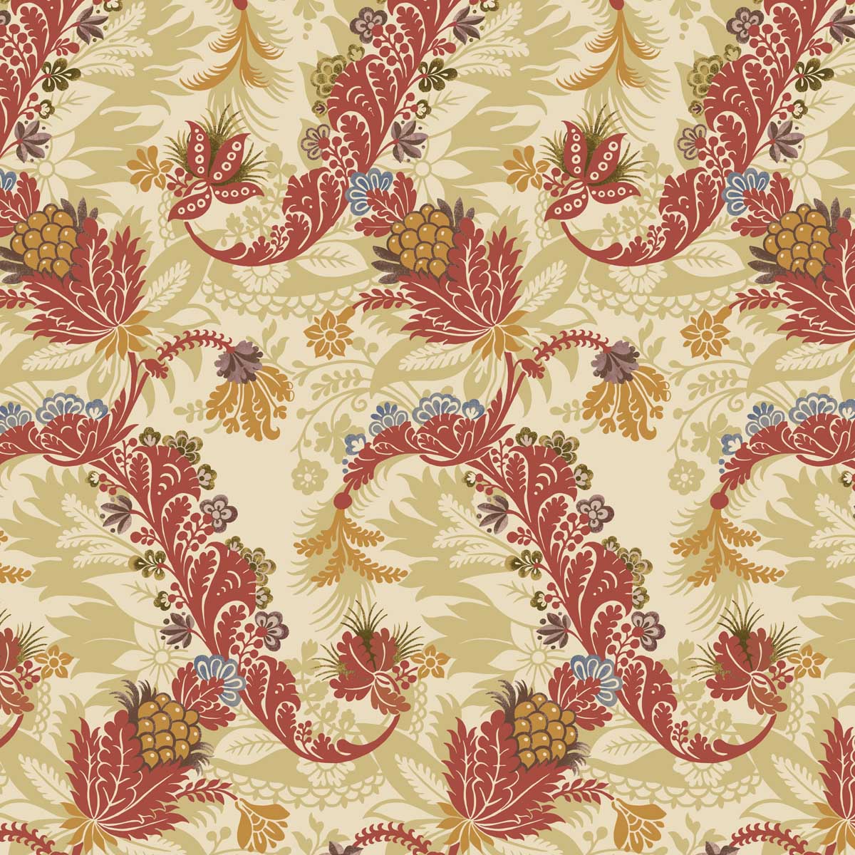 Joseph Dandridge 1720 Satin Curtain