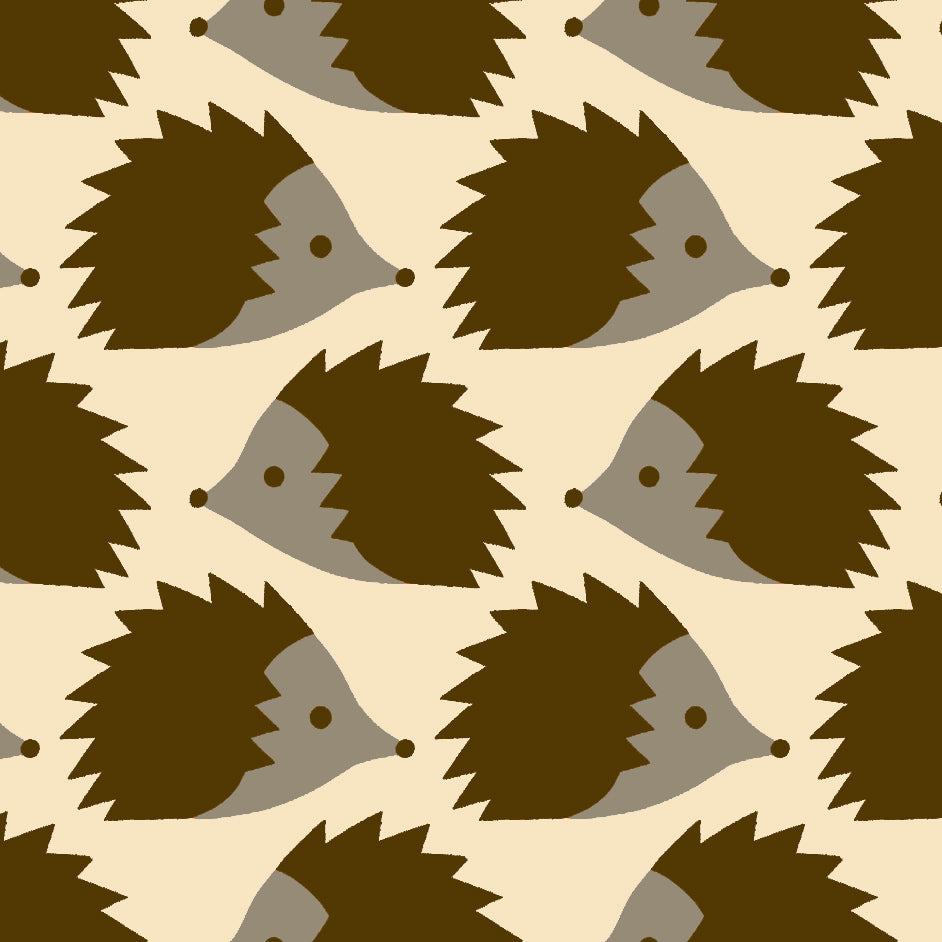 Hodgehegs Cotton Linen Print