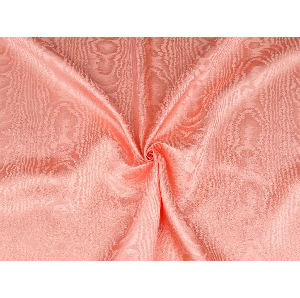 Moire Curtain Brocade Salmon