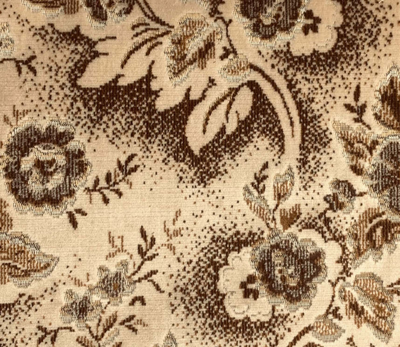 Bigelow Cut Pile Velvets Large Floral Ochre