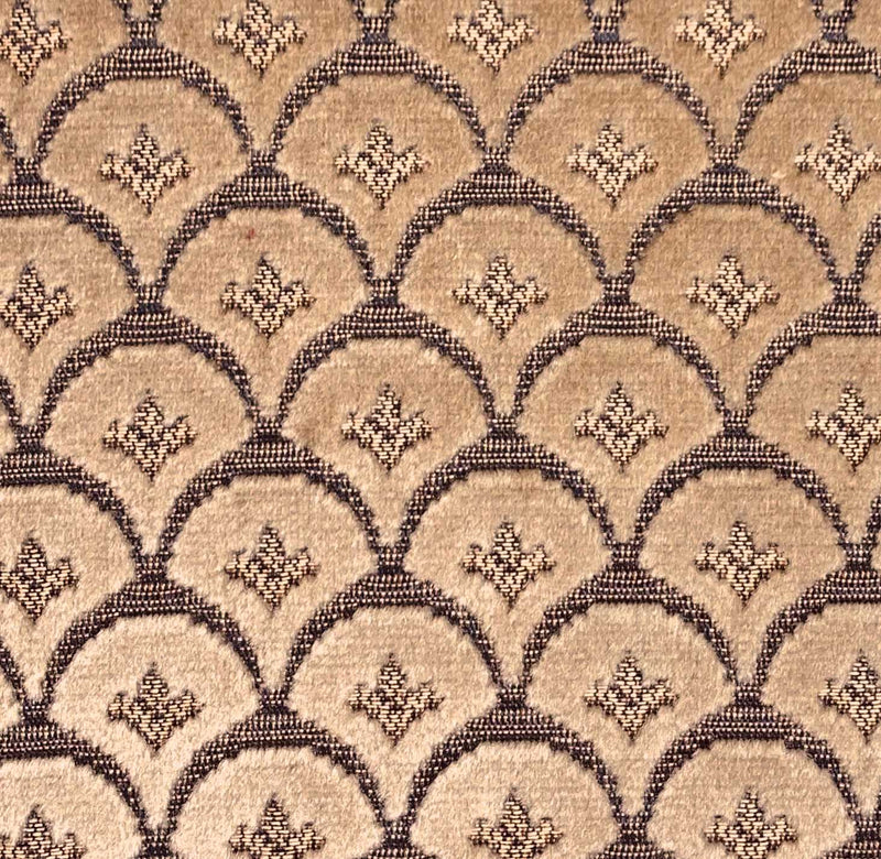 Coniston Cut Pile Velvets Deco Scallops Gold
