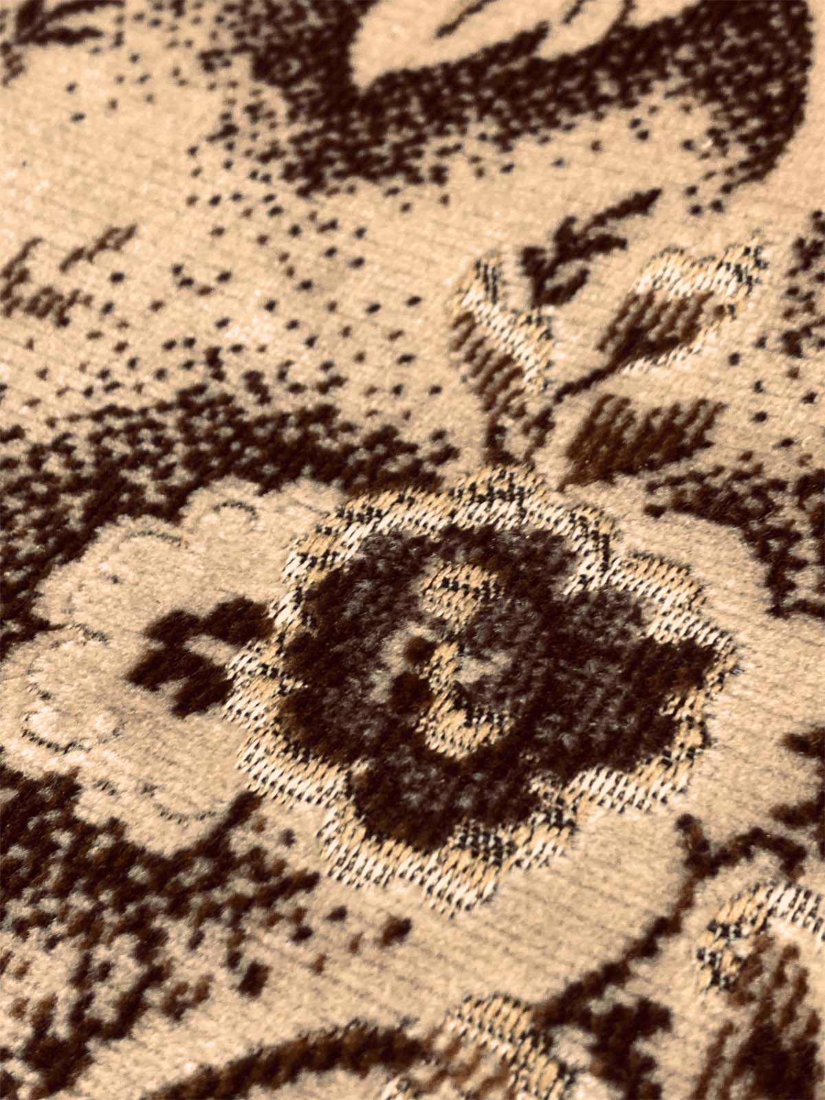 Bigelow Cut Pile Velvets Large Floral Ochre