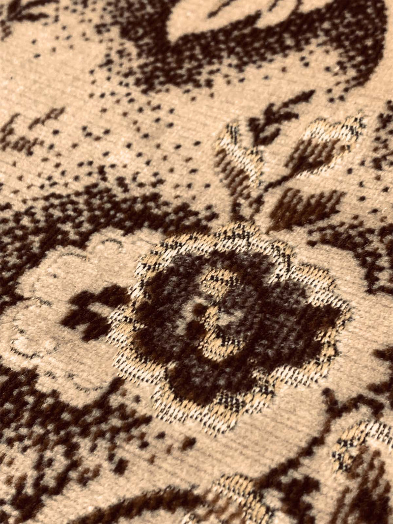 Bigelow Cut Pile Velvets Large Floral Ochre