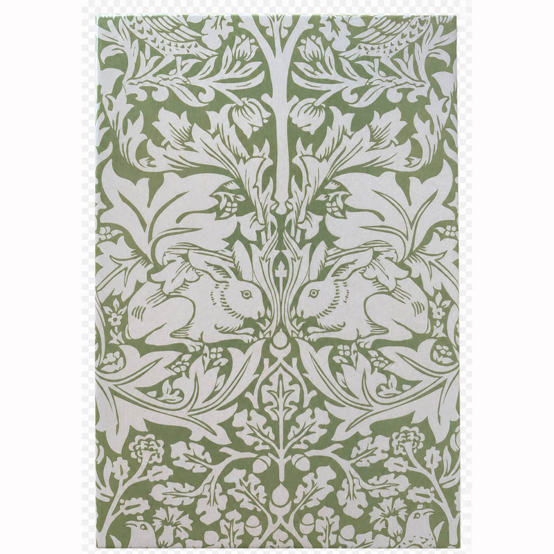 William Morris Tiles Brother Rabbit Sage Green 20cm x 30cm Ceramic Tile