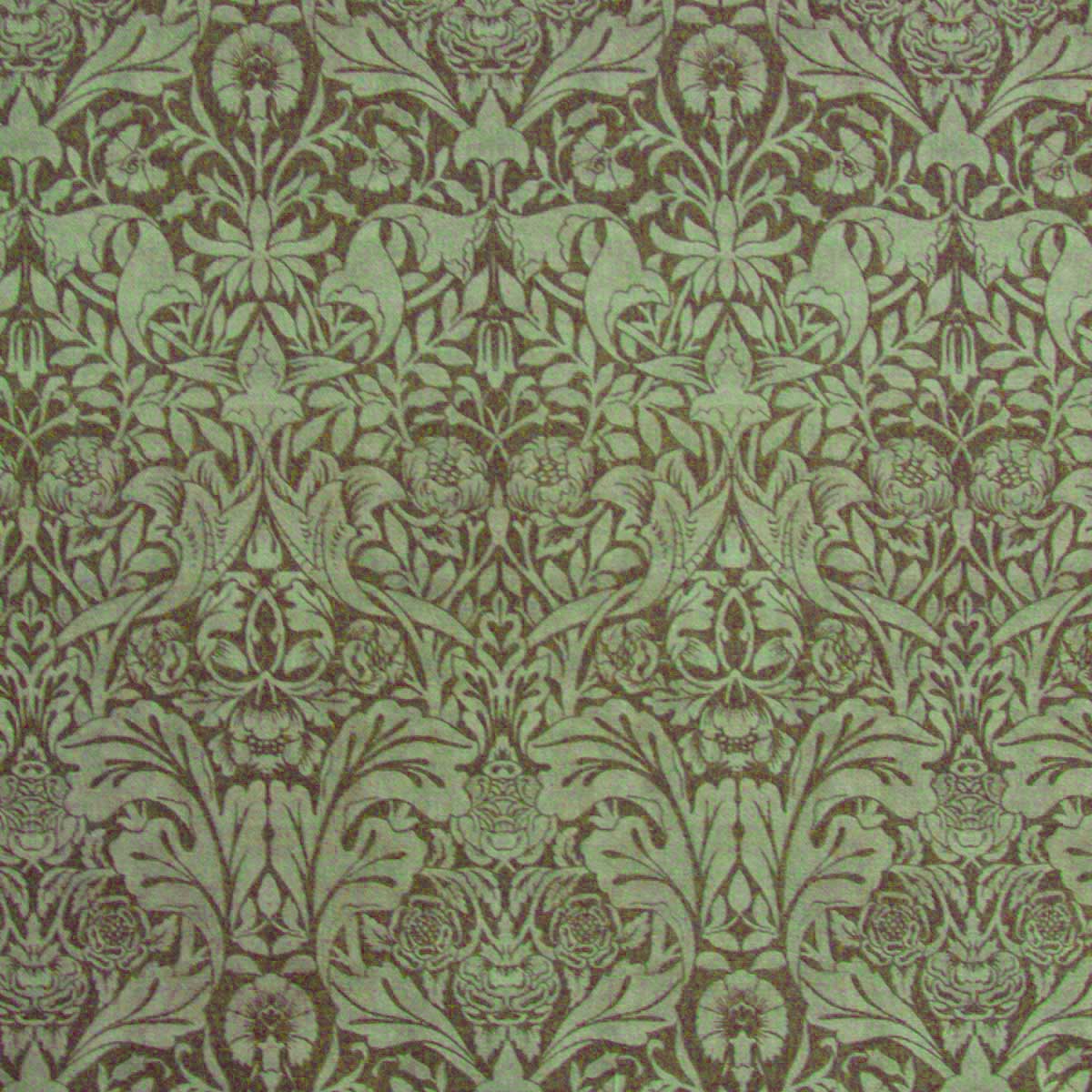 Patterned Curtain and Upholstery Fabric | William Morris Designs Saint  James Damask Green Velvet from Loome Fabrics