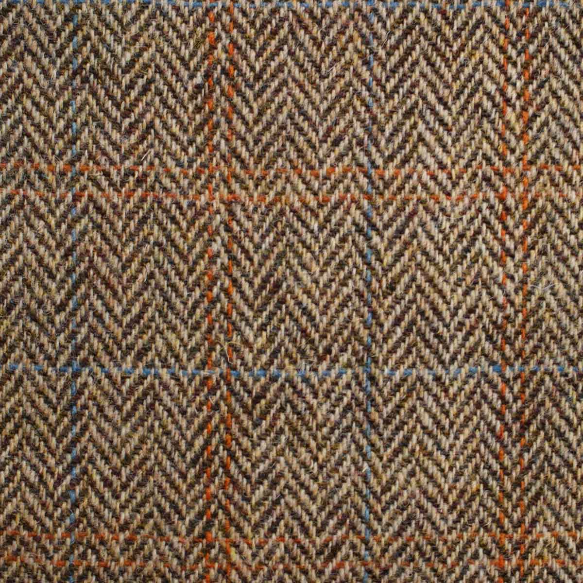 Harris Tweed Bracken Curtain Upholstery Fabric | As used by Tetrad and other UK Furniture Companies.