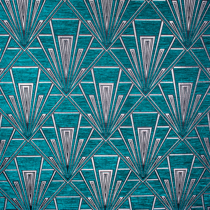 Geometric Art Deco Style Upholstery And, Art Deco Curtains Australia