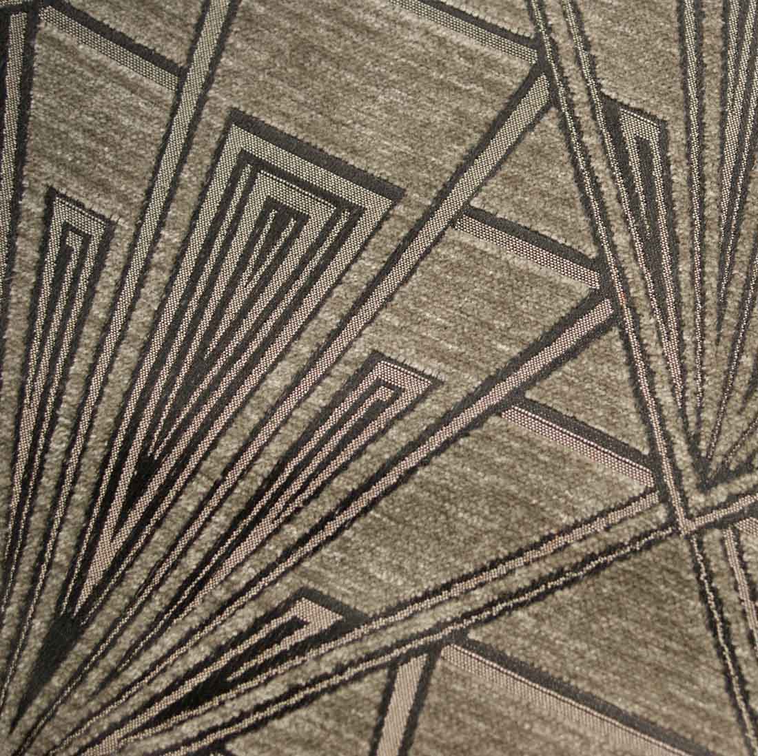 Geometric Art Deco Style Upholstery And Curtain Fabric